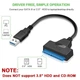 Перехідник-адаптер SATA USB 2.0 для жорсткого диска HDD SSD 2.5'' 25см - зображення 6