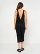 Платье миди летнее женское H&M 0890601 S Черное (SZ2000215059846) - изображение 2