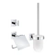 Набір аксесуарів для ванної GROHE QuickFix Start Cube прямокутний металевий хром 41123000 - зображення 1