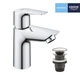 Cмеситель для умывальника однорычажный GROHE QuickFix Start Edge 23898001 хром латунь с донным клапаном CV031932 - изображение 7