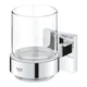 Стакан для зубных щеток GROHE QuickFix Start Cube прямоугольный стеклянный хром 41097000 - изображение 3