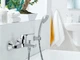 Cмеситель для ванны однорычажный с коротким изливом GROHE BauFlow хром латунь 23601000 - изображение 3