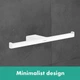 Держатель для туалетной бумаги HANSGROHE AddStoris прямоугольный металлический белый 41748700 - изображение 3