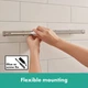 Комплект аксесуарів для ванної HANSGROHE WallStoris округлий пластиковий чорний 27968670 - зображення 3