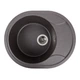 Мойка для кухни PLATINUM гранит 5847 ONYX 575x465мм овальная врезная без сифона коричневая PLS-A39618 - изображение 1