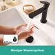 Cмеситель для умывальника однорычажный HANSGROHE Rebris S CoolStart EcoSmart+ черный латунь с донным клапаном 72588670 - изображение 3