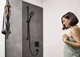 Душевая лейка HANSGROHE Rainfinity с кнопкой 132мм пластик черная 26864670 - изображение 4