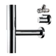 Сифон для умывальника HANSGROHE Flowstar колбовый латунь впуск 1 1/4" выпуск горизонтальный хром 52120000 - изображение 3