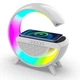 Нічник світильник RGB з Bluetooth колонкою радіо та бездротовою зарядкою для телефону - зображення 2