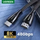 Кабель Ugreen HD140 HDMI to HDMI, 1.5 m, v2.1 UltraHD 8K-3D Braided Nylon Black 80402 (90403194) - изображение 3
