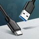 Кабель Ugreen US184 USB Type-A 3.0 - USB Type-C, 3 А, QC3.0, 1.5 м Black 20883 (6957303828838) - зображення 2