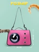 Сумка переноска для кошек и собак с иллюминатором CosmoPet CP-31 Pink - изображение 3