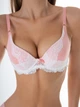 Комплект Moor Moor Azalea 2022 Бюстгальтер 3D Push-Up и трусики слип Коралловый 75B/M (14740) - изображение 4