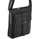 Мужская кожаная сумка через плечо Ashwood 4551 BLK - изображение 2