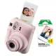 Фотокамера моментальной печати Fujifilm INSTAX Mini 12 Blossom Pink розовый цвет с фотобумагой 20 GLOSSY (2 картриджа = 20 фотографий) - изображение 2
