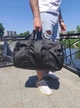 Спортивна сумка з відділенням для взуття з гладкою екошкірою Чорного кольору Українське виробництво 52*30*30 см - зображення 1