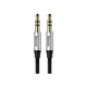 Кабель мультимедийный 3.5mm M/M 0.5m Yiven M30 black-silver Baseus (CAM30-AS1) - изображение 1
