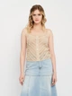 Топ женский H&M 0832479 XS Бежевый (SZ2000215058856) - изображение 1