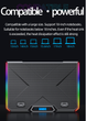 Подставка для ноутбука с охлаждением VHG K19 Laptop Cooling Pad, RGB, Black - изображение 9