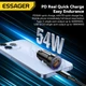 Автомобільний зарядний пристрій Essager Type-c 36w+ USB qc 3.0 18w Metall (54W) - зображення 4