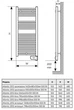 Сушарка для рушників-радіатор електричний ATLANTIC 2012 Narrow White 300 W з терморегулятором (850303) - зображення 5