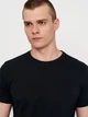 Футболка хлопковая длинная мужская ROZA 210135 3XL Черная (4824005677465) - изображение 4