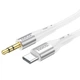 Кабель HOCO 3.5 mm to Type-C silicone digital audio conversion cable UPA22 |1M| Колір White - зображення 8