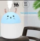 Увлажнитель воздуха и ночник Котик 2в1 Humidifiers с подсведкой, ультразвуковой Голубой - изображение 2
