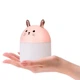 Увлажнитель котик Мини Арома-диффузор Humidifier Rabbit USB ультразвуковой Розовый, увлажнитель воздуха ночник 2 в 1 - изображение 7