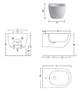 Биде подвесное NIC DESIGN Pin белое 004706001 - изображение 2