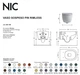 Унітаз підвісний Nic Design Pin безободковий 55х37 см із кришкою, Cemento matt (003709047/005712047) (003709047_005712047) - изображение 2