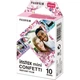 Фотопапір для камери Fujifilm Instax Mini Confetti instant Film 10 аркушів для instax mini 12, 11, 9, LiPlay, 7S, 8, 40, 70, 90, 99, evo (1 картридж = 10 фотографій) Японія - зображення 7