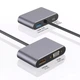 USB-хаб U&P U15 USB Type-C - HDMI + VGA + USB 3.0 + PD 87W Grey (SWE-U15-GY) - зображення 4