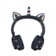 Наушники CAT с кошачьими ушками STN-27 Bluetooth беспроводные RGB STN-27-Black - изображение 3