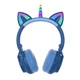 Наушники CAT с кошачьими ушками STN-27 Bluetooth беспроводные RGB STN-27-Blue - изображение 1