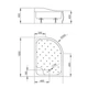 Душовий піддон Radaway Korfu E 100x80 4E81400-03L - зображення 4