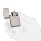 Комплект Zippo Запальничка 200 CLASSIC brushed chrome + Бензин + Кремені в подарунок - изображение 6