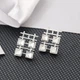 Серьги Космические бриллианты с кристаллами Swarovski 37813 размер 14х11 мм цвет белый позолота Белое Золото - изображение 2