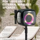 Портативная беспроводная Bluetooth колонка Hopestar Party one |BT5.1, 80W, TWS, AUX/TF/USB, 10h, IPX6| Black - изображение 3