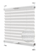 Жалюзі-плісе Wenster тканинні Cosimo One VSM1 Simfonia Valento 9266 70х180 см Білий (26121364019592) - зображення 1