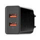 Мережевий зарядний пристрій Baseus Speed Mini QC Dual U QC3.0 18W 2USB 3A Чорний - зображення 5