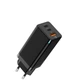 Сетевое зарядное устройство Baseus Quick GaN Travel QC4.0+PD3.0 65W USB+2Type-C 5A Черный - изображение 4