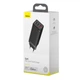 Сетевое зарядное устройство Baseus Quick GaN Travel QC4.0+PD3.0 65W USB+2Type-C 5A Черный - изображение 7