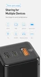 Сетевое зарядное устройство Baseus Quick GaN Travel QC4.0+PD3.0 65W USB+2Type-C 5A Черный - изображение 13