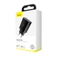 Мережевий зарядний пристрій Baseus Speed Mini QC Single PD3.0 18W Type-C 3A Чорний - зображення 6