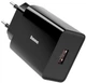 Мережевий зарядний пристрій Baseus Speed Mini QC Single U QC3.0 18W USB 3A Чорний - зображення 1