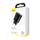 Мережевий зарядний пристрій Baseus Speed Mini QC Single U QC3.0 18W USB 3A Чорний - зображення 6