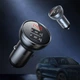 Автомобильное зарядное устройство с быстрой зарядкой BASEUS Digital Display Dual USB 2USB, 4.8A, 24W Silver - изображение 6