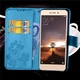 Чехол Clover для Xiaomi Redmi 3S / 3 Pro книжка кожа PU с визитницей голубой - изображение 2