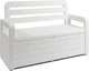 Лавка-скриня для зберігання Toomax Foreverspring resin chest bench 133x58x89cm біла - зображення 1